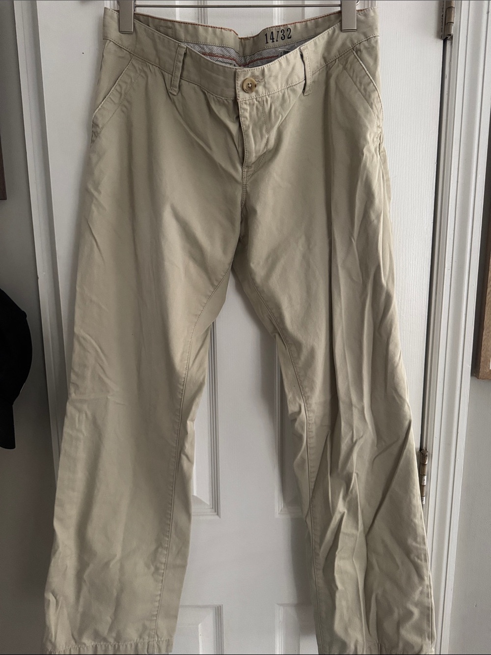 Lucky Brand Women's Beige Straight-Leg Trousers
